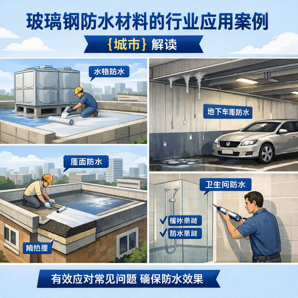 玻璃钢防水材料的行业应用案例，承德解读